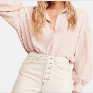 New with tags! Free people long sleeve blouse